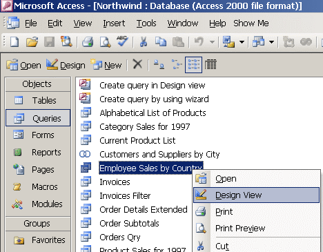 VBA Functions To List Access Database Objects